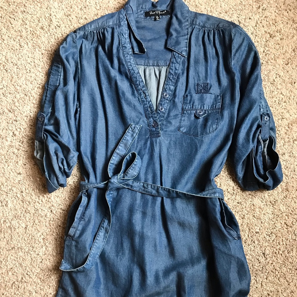 Denim Style Shirt Dress.